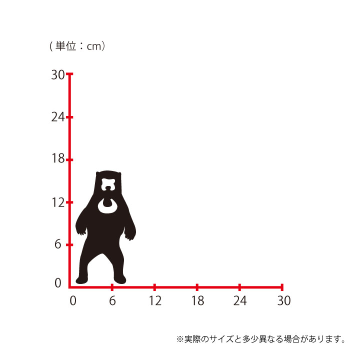 ウォールステッカー 壁シール 壁ステッカー Mサイズ くま ベアー 遭遇 グリズリー ...