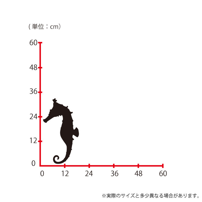 【8/1 限定 ポイント2倍 ワンダフルデー】 ウォールステッカー Lサイズ タツノオトシゴ ウミウマ 竜の落とし子 スイッチ コンセント 小さい 人気 かわいい 面白い シルエット シール DIY デコレーション 転写 インテリア 剥がせる リフォーム プレゼント 飾り付け インテ