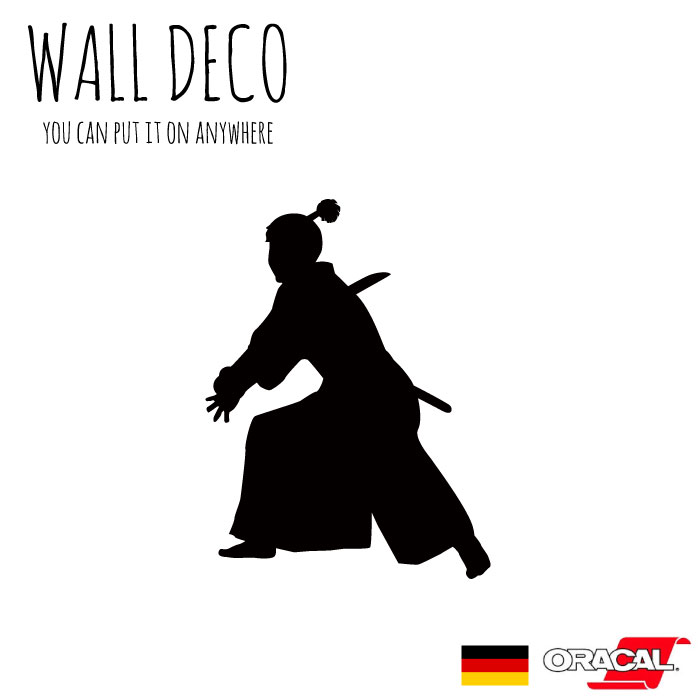 ウォールステッカー 壁シール 壁ステッカー 侍 武士 SAMURAI 戦国時代 刀 戦国 日本刀 スイッチ コンセント 小さい 人気 かわいい 面白い シルエット DIY デコレーション 転写 インテリア 剥がせる リフォーム アレンジ プレゼ