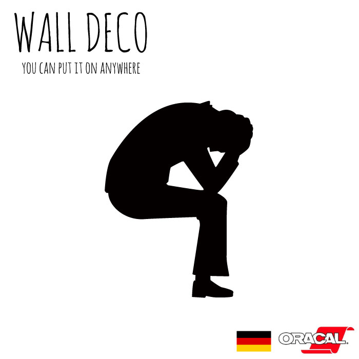 ウォールステッカー 人型 悩み 悩む OMG OH MY GOD ミス 失敗 スイッチ コンセント 小さい 人気 かわい..