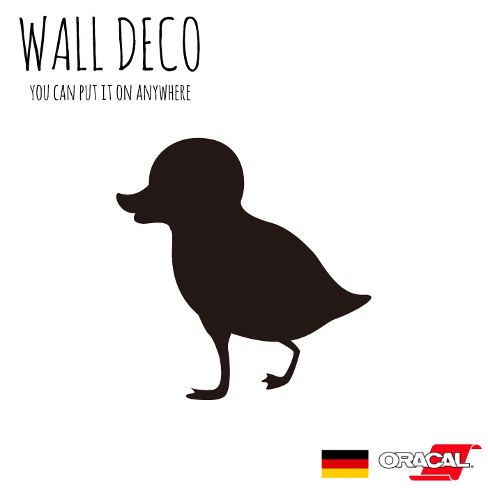 ウォールステッカー Mサイズ アヒル カモ ダック 動物 姉妹 duck 兄弟 スイッチ コンセント 小さい 人..