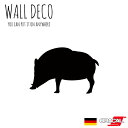 ウォールステッカー Mサイズ イノシシ 動物 走獣 うり坊 wild boar スイッチ コンセント 小さい 人気 かわいい 面白い シルエット シール DIY...