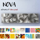 インテリア 壁掛け アートパネル ファブリックパネル 北欧 幾何学模様 デザイン アート クリスタル 模様 レインボー 虹 ドット ストライプ 綺麗 ペイント 画 油 墨 ファブリックパネル NOVA