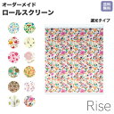 ロールスクリーン Rise 遮光 ドイツ シンプル 生花 コ