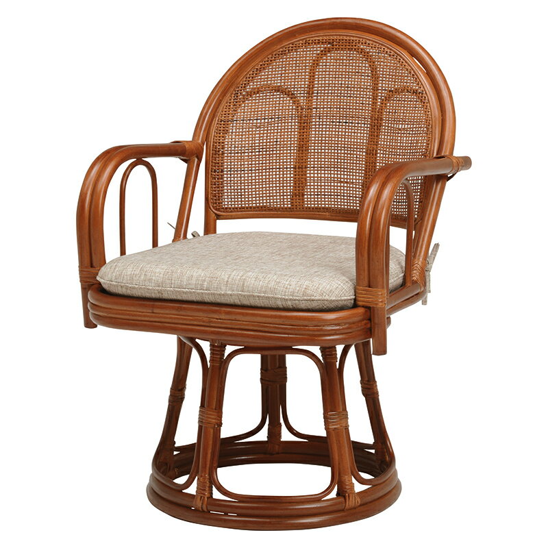 籐回転座椅子 肘付き おしゃれ 籐 ロングバック 座り心地 コンパクト 風通し リラックス 和室 リビング 北欧 お洒落 モダン デザイン テイスト スタイル カフェ風 人気 おすすめ アイテム インテリア 家具 新生