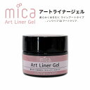 mica アートライナージェル 8g【アート用 ノンワイプ3Dアートクリア】 柔らかく糸を引くライナータイプ　ノンワイプのネイルアート用クリアジェル 立体的なアート、パーツの埋め込みに ジェルネイル エフェクトリキッドミラータイプに