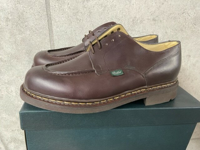 パラブーツ ビジネスシューズ メンズ 【PARABOOT/パラブーツ/CHAMBORD/シャンボード/レザーシューズ/Uチップシューズ/ビジネスシューズ/オックスフォードシューズ/ブーツ/710707/MARRON-LIS CAFE/マロン/カフェ/ダークブラウン系/サイズ9.5 (約28-28.5cm)】