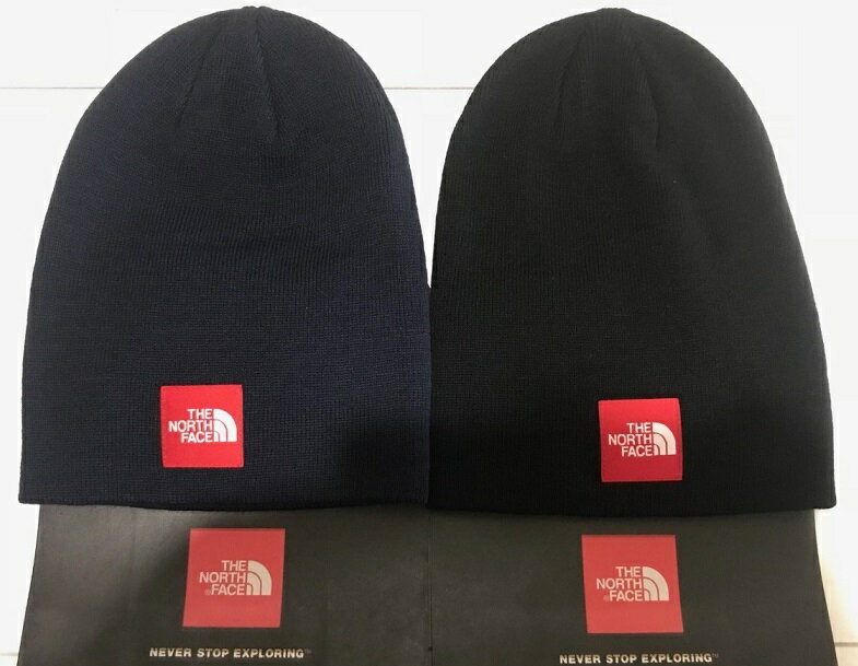 【ノースフェイス/THE NORTH FACE/ボックスロゴ ニットキャップ】【ブラック/ネイビー】【サイズFREE/ユニセックス/メンズ/レディース】【ビーニー/ニット帽/帽子/CAP/BOX LOGO】