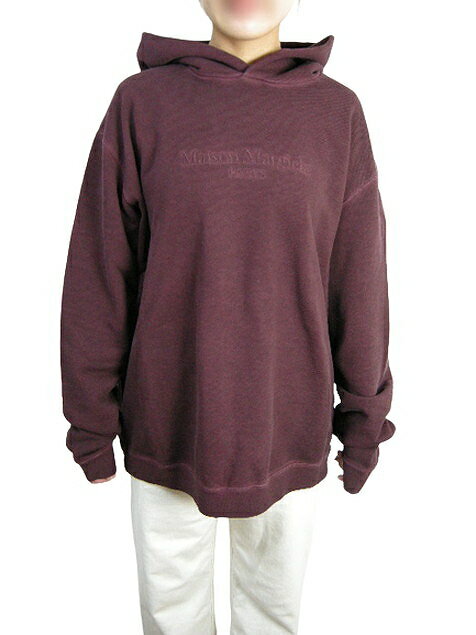 乐天商城 - 【Maison Margiela/メゾンマルジェラ/S50gu0145 S25405(メンズ)オーバーサイズド ビンテージ加工スウェットパーカー/スウェットシャツ/フードパーカー/スエット/トレーナー/227/エンジ系/バーガンディー系/サイズ44/46 (日本サイズXL-3XL)】