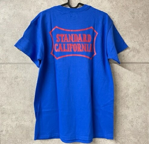 STANDARD CALIFORNIA VANS × SD LOGO CREW Tee スタンダードカリフォルニア ロゴ Tシャツ Factory Team T シャツ バンズ ヴァンズ ブルー/サイズM/L/XL