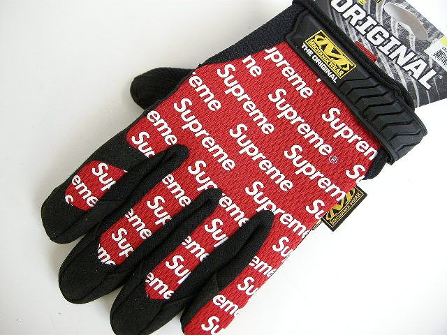 【2017SS Supreme/シュプリーム/mechanix original work gloves/メカニックスオリジナルワーク グローブ/手袋/RED/赤/サイズS/M/L】【17SS 春夏】