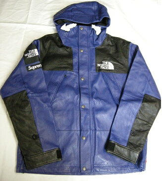 サイズS/2018AW Supreme/シュプリーム/The North Face Leather Mountain Parka/ノースフェイス レザーマウンテンパーカー/18FW/18AW/2018FW/秋冬/ロイヤル/ブルー