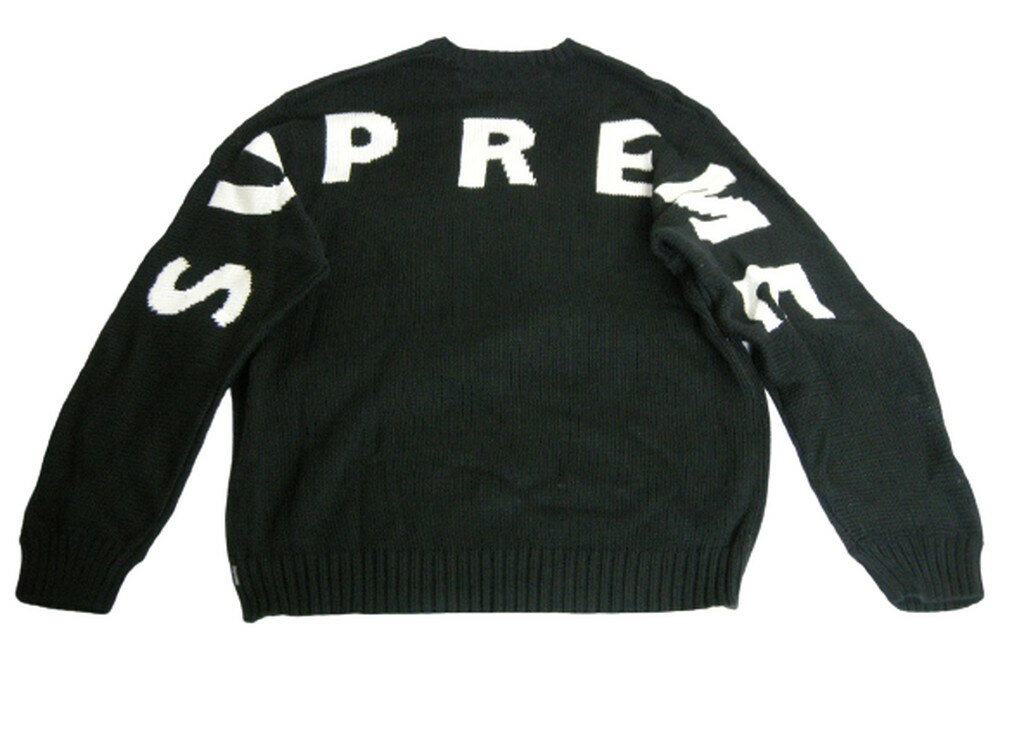 キムタク着 シュプリーム Supreme Back Logo Sweater Mサイズバック 