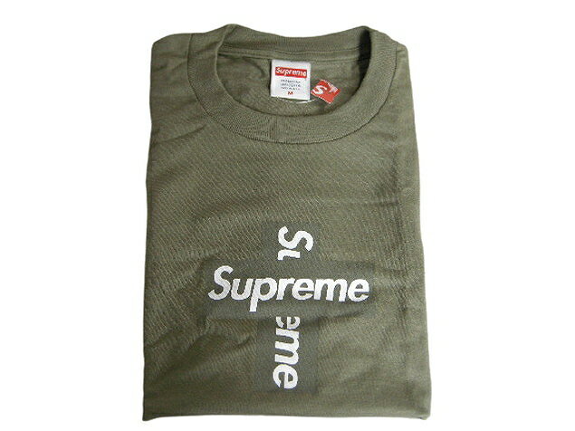 2020AW/Supreme/シュプリーム/Cross Box Logo Tee/クロス ボックス ロゴ Tシャツ/半袖T-Shirt//20AW/20FW/FW20/2020FW/秋冬/Light Olive/カーキ系/ライトオリーブ/メンズ/サイズM