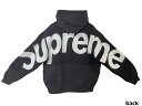 2023AW/Supreme/Big Logo Jacquard Hooded Sweatshirt/Vv[ rbOS WK[h t[fB[ XEFbgVc/XEFbgp[J[/XGbgp[J[/23FW/H~/ubN//BLACK/TCYM/Y