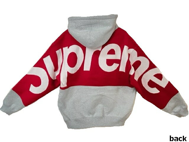 2023AW/Supreme/Big Logo Jacquard Hooded Sweatshirt/ץ꡼ ӥå 㥬 աǥ åȥ/åȥѡ/åȥѡ/23FW//إ졼/Heather Gray/M/L/