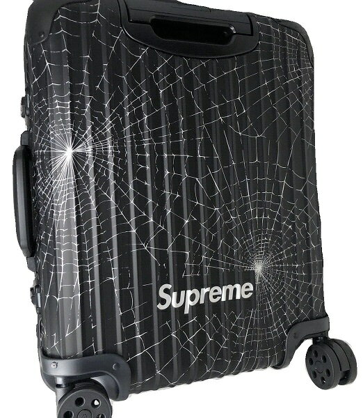 2019AW/Supreme x RIMOWA SPIDER WEB/シュプリーム リモワ /Cabin Plus/キャビンプラス/容量49L/19FW/秋冬/ブラックアルミニウム/蜘蛛の巣//メンズ/レディース/トランクケース/キャリーケース/スーツケース/トラベル/旅行