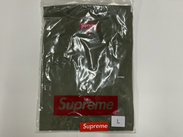 Rakuten - 2023AW/23FW/Supreme Small Box L/S Tee Light Olive/シュプリーム スモールボックス ロングスリーブTシャツ/ロンT/カットソー/長袖T-SHIRT/スウェット/クルーネック/ライトオリーブ/カーキ/系/メンズ/サイズL/week14