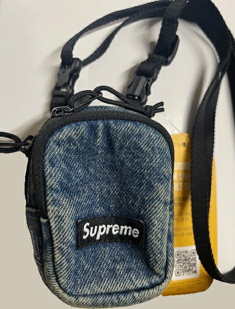 B, C, D, G, J, L, S, T, Z - 2025FW/FW25/Supreme Mini Utility Denim Bag/Shoulder Bag/ミニユーティリティバッグ/デニムバッグ/デニムショルダーバッグ/ポシェット/ポーチ/AirPods case/エアポッズケース/コインケース/Washed Indigo/インディゴ/メンズ/レディース/BOX LOGO/25AW/2025AW/加工