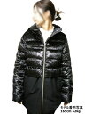 【HERNO/ヘルノ/ベロアダウンコート/ダウンジャケット/異素材切替し/PI1064G 33600/9300】【キッズ/KIDS/ガール/レディース/大人着用...