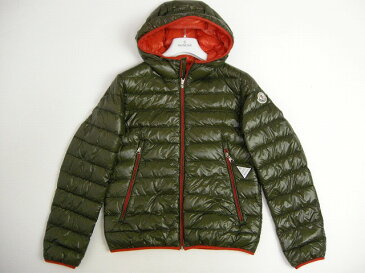 【MONCLER/モンクレール/MIR/ミル/フード付ライトダウンジャケット/パーカー/833(カーキ)/ミリタリーグリーン/KIDS(キッズ/ジュニア/ボーイ/ガール)レディース/メンズ着用可ユニセックス/2016年春夏SS/サイズ12A(男T00-T0 女T1-T2)、14A(男T0-T1 女T2-T3)