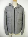 【MONCLER/モンクレール/GAMME BLEU/ガムブルー/フード付きミリタリーライトダウンジャケット/軽量/DOWN JKT/ウール製/WOOL/M-65/スーツ生地】【998/グレー/メンズ】【春夏S/S SS/391-40382-03-16725/サイズT3(L相当)】【トムブラウンデザイン】の商品画像