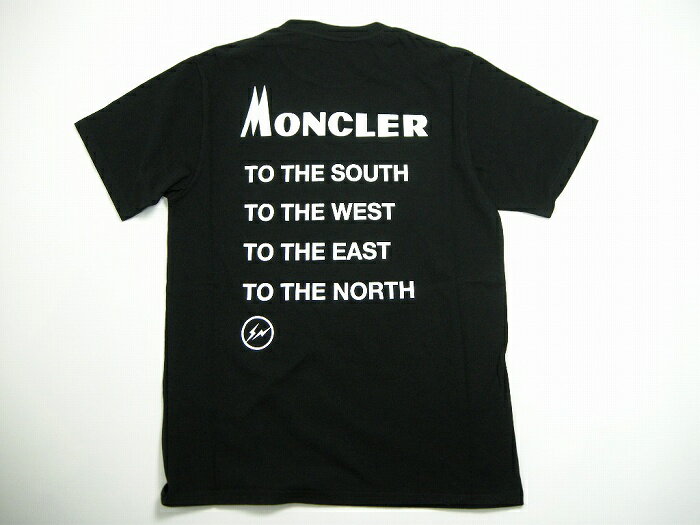 【MONCLER/モンクレール/GENIUS/ジーニアス/ロゴTシャツ/TEE/FRAGMENT HIROSHI FUJIWARA/フラグメント/藤原ヒロシ】【メンズ/2018-2019秋冬/AW/半袖Tシャツ/Tシャツ/ロゴT/999/ブラック/黒/サイズS】【09U-8039850-8391Q】