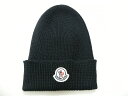 モンクレール 帽子 メンズ 【MONCLER/モンクレール/ロゴワッペン付きニットキャップ/ニット帽子/ニットCAP/ビーニー/BERRETTO】【メンズ/レディース/2019-2020秋冬/AW/742/ダークネイビー系】【091-00217-00-04957】