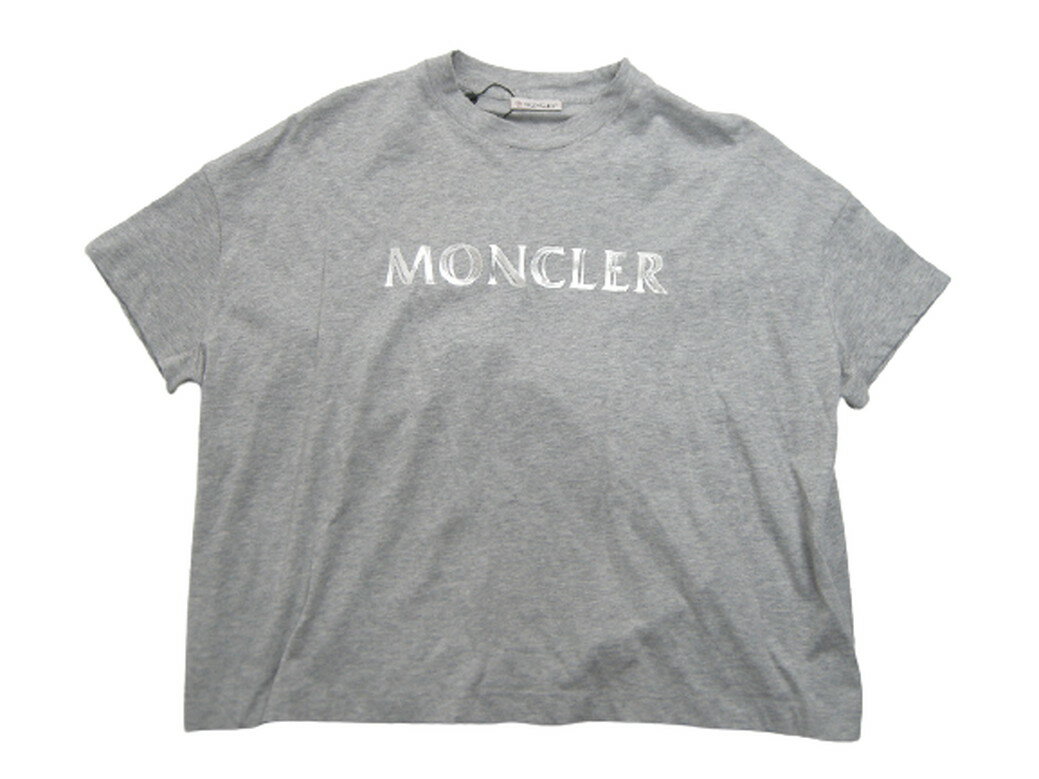 【MONCLER/モンクレール/T-SHIRT GIROCOLLO/Tシャツ/TEE/半袖/カットソー/レディース/2020SS/春夏/910/グレー/サイズXS/M/ゆったりめ】【8C704-10-V8094】