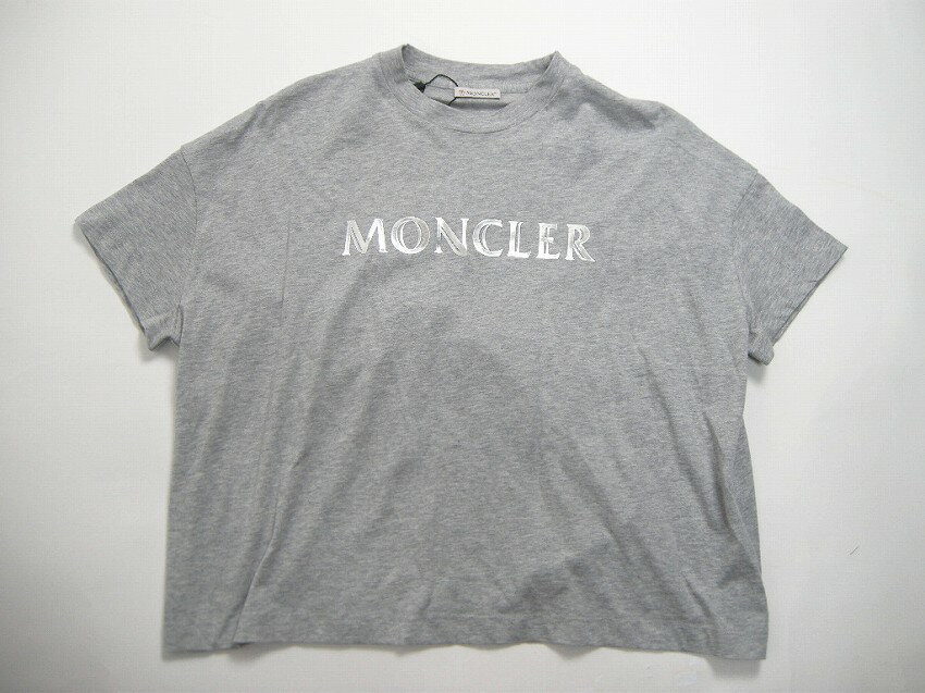 【MONCLER/モンクレール/T-SHIRT GIROCOLLO/Tシャツ/TEE/半袖/カットソー/レディース/2020SS/春夏/910/グレー/サイズXS/M/ゆったりめ】【8C704-10-V8094】