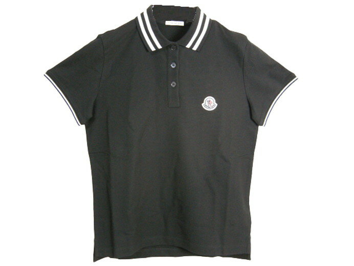 【MONCLER/モンクレール/SS POLO/ポロシャツ/POLO SHIRT/鹿の子 Tシャツ/TEE/半袖/カットソー/レディース/2022SS/春夏/999/ブラック/黒/サイズS/M/L/093-8A00005-84720】