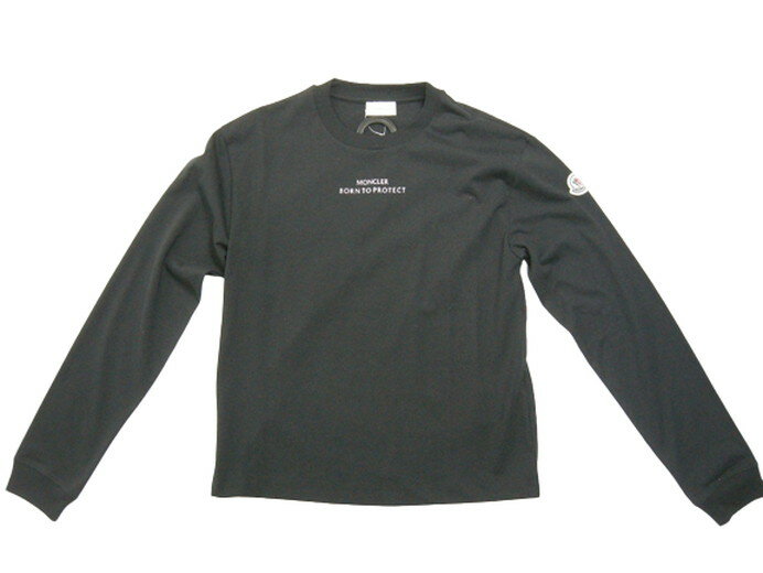 【MONCLER/モンクレール/LS T-SHIRT/ロンT/ロングスリーブTシャツ/カットソー/長袖T/レディース/2022SS/春夏/999/ブラック/黒/...
