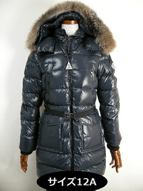 【MONCLER/モンクレール/SAGNES/サグネス/フード付きファーダウンコート/キッズ12Aサイズ(大人女性可)/..