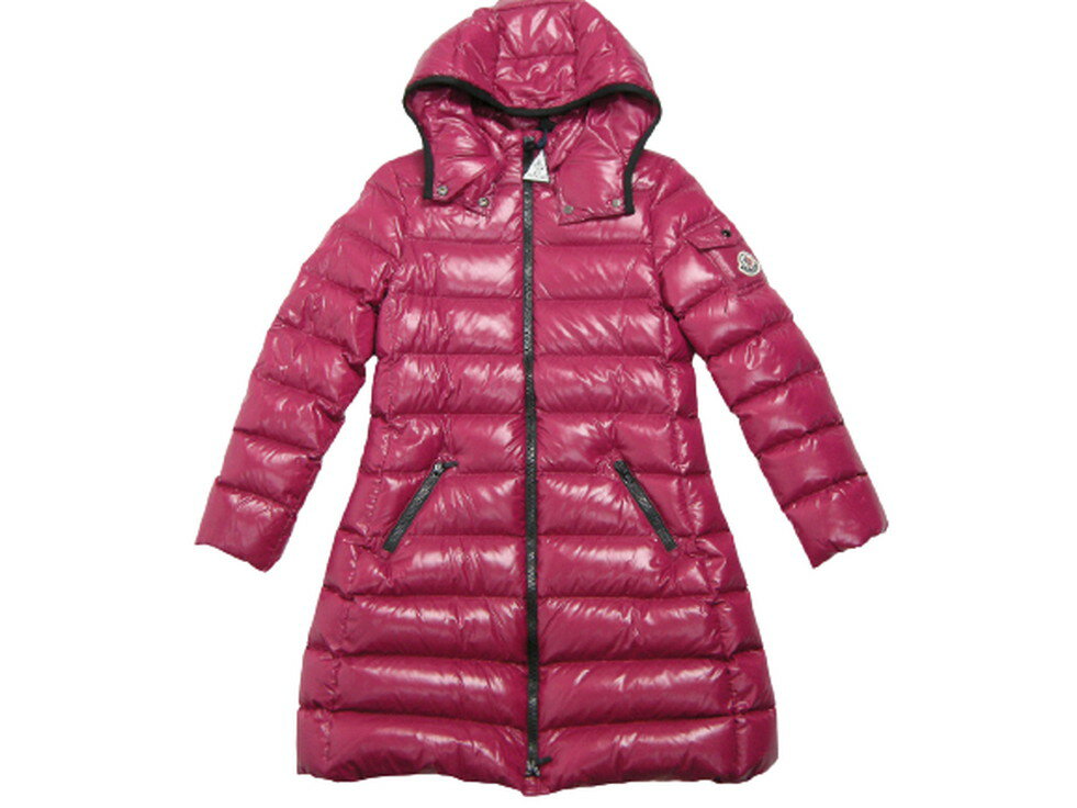 【MONCLER/モンクレール/MOKA GIUBBOTTO/モカ】【キッズサイズ4A/6A/8A (4才-8才サイズ)】【2020-2021AW/秋冬/フード付きダウンコート/ロングコート/ダウンジャケット/485/ピンク系/KIDS/子供/ガール】