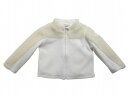 MONCLER/モンクレール/MAGLIA CARDIGAN/ボアフリースxスウェットジャケット/カーディガン/FLEECE BOA/フェイクファー/シャツ/ベビーサイズ18/24 2A キッズ3A (1才-3才サイズ)2020-2021AW/秋冬/034/ホワイトxナチュラル/BABY/KIDS/子供/ガール/女の子ボーイ男の子8G718-80093