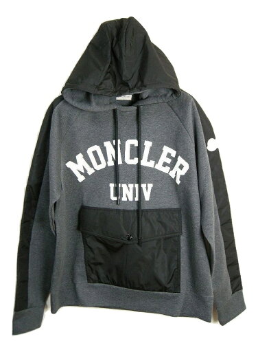 【MONCLER/モンクレール/MAGLIA/ナイロン切替スウェットパーカー/スエット/トレーナー/カーディガン/フーディー/カレッジロゴ/メンズ/2018-2019AW/19AW/秋冬/920/ダークグレー系/サイズL】【091-80468-50-V8066】 【MONCLER/モンクレール/MAGLIA/ナイロン切替スウェットパーカー/スエット/トレーナー/カーディガン/フーディー/カレッジロゴ/メンズ/2018-2019AW/19AW/秋冬/920/ダークグレー系/サイズL】【091-80468-50-V8066】