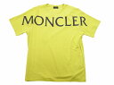 モンクレール Tシャツ メンズ 【MONCLER/モンクレール/MAGLIA GIROCOLLO/ビッグロゴTシャツ/TEE/半袖/T-SHIRT/2021SS/春夏/150/イエロー/メンズ/8C7C5-10-829H8】【サイズXXL (ゆったりめメンズ2XL-3XL相当)】