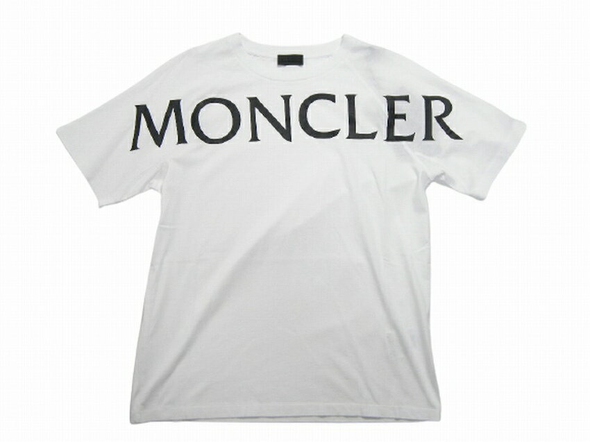 【MONCLER/モンクレール/MAGLIA GIROCOLLO/ビッグロゴTシャツ/TEE/半袖/T-SHIRT/2021SS/春夏/001/ホワイト/白/メンズ/8C7C5-10-829H8】【サイズS/M/L/XL/XXL】