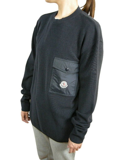 【MONCLER/モンクレール/GIROCOLLO TRICOT/ポケット付きコットンニットセーター/クルーネック/長袖セーター/サマーニット/ニットカーディガン/メンズ/2022SS/春夏/743/ダークネイビー系/サイズS/M/L/XL/091-9C00001-M1113】 【MONCLER/モンクレール/GIROCOLLO TRICOT/ポケット付きコットンニットセーター/クルーネック/長袖セーター/サマーニット/ニットカーディガン/メンズ/2022SS/春夏/743/ダークネイビー系/サイズS/M/L/XL/091-9C00001-M1113】