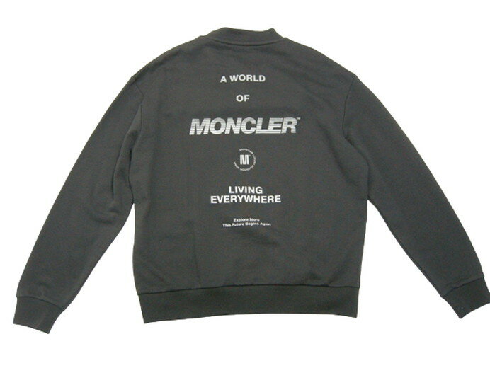 【MONCLER/モンクレール/SWEATSHIRT/リフレクターロゴ/スウェット/スエット/トレーナー/スウェットシャツ/クルーネック/メンズ/2022SS/春夏/999/ブラック/黒/BLACK/サイズS/M/XL/091-8G00031-809KR】