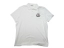 【MONCLER/モンクレール/MAGLIA POLO MANICA C/ポロシャツ/POLO SHIRT/鹿の子 Tシャツ/TEE/半袖/カットソー/メンズ/2022SS/春夏/001/ホワイト/白/サイズL/XL/XXL/091-8A00004-84556】