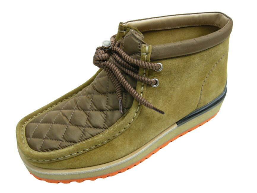 【MONCLER/モンクレール/GENIUS/ジーニアス/1952/CLARKS ORIGINALS/クラークス オリジナルス/WALLABEE/ワラビー デザートブーツ/チャッカブーツ/シューズ/スエードレザー/メンズ/2022-2023AW/秋冬/251/ブラウンベージュ系/サイズ42 (26.5-27cm相当)/092-4D00020-M2284】