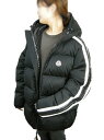 【MONCLER/モンクレール/SANBESAN GIUBBOTTO/サンベサン/フード付きダウンジャケット/ダウンパーカー/ショートダウン/ジャージー素材/メンズ/2022-2023AW/秋冬/999/ブラック/黒/BLACK/サイズ4 (2XL-3XL相当) オーバーサイズ】