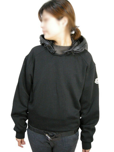【MONCLER/モンクレール/HOODIE/フードダウンスウェット/スウェットパーカー/スウェットダウン/スエット/トレーナー/ダウンカーディガン/スウェットカーディガン/フーディー/ダウンジャケット/レディース/2021-2022AW/秋冬/999/ブラック/黒/093-8G00012-809LC】