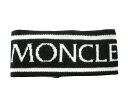 【MONCLER/モンクレール/FASCETTATRICOT/ロゴ入り ヘッドバンド/HEAD BAND/ニットバンド/ネックウォーマー/レディース/2022-2023AW/秋冬/999/ブラック/黒/BLACK/093-3B00036-M1131 イタリア製】【メンズ着用可】