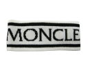 【MONCLER/モンクレール/FASCETTATRICOT/ロゴ入り ヘッドバンド/HEAD BAND/ニットバンド/ネックウォーマー/レディース/2022-2023AW/秋冬/034/ホワイト/白/WHITE/093-3B00036-M1131 イタリア製】【メンズ着用可】