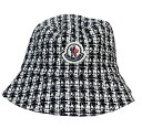 【MONCLER/モンクレール/BUCKET HAT/バケットハット/ツイードハット/キャップ/CAP/レディース/2023SS/春夏/F09/ブラック/黒/BLACK/ホワイト/白093-3B00008-596PR】【サイズM】