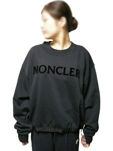 【MONCLER/モンクレール/FELPA GIROCOLLO/オーバーサイズドスウェットシャツ/スエット/トレーナー/スウェット/パーカー/長袖ロンT/レディース/2023-2024AW/秋冬/999/ブラック/黒/BLACK/サイズM (L-XL相当)】【I2-093-8G00037-899U5】 【MONCLER/モンクレール/FELPA GIROCOLLO/オーバーサイズドスウェットシャツ/スエット/トレーナー/スウェット/パーカー/長袖ロンT/レディース/2023-2024AW/秋冬/999/ブラック/黒/BLACK/サイズM (L-XL相当)】【I2-093-8G00037-899U5】