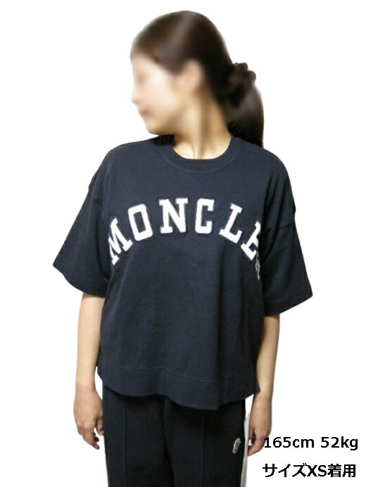 乐天商城 - 【MONCLER/モンクレール/MAGLIA MANICA CORTA/SS T-SHIRT/カレッジロゴ Tシャツ/半袖Tシャツ/TEE/クルーネック/オーバーサイズド/レディース/2024SS/春夏/778/ダークネイビー系/ミッドナイト/D.NAVY//サイズXS/S/M/8C00018-89AJ0】