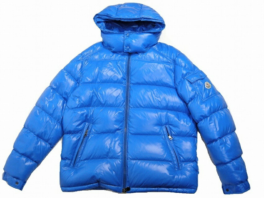 【MONCLER/モンクレール/MAYA GIUBBOTTO/マヤ/フード付きダウンジャケット/ダウンパーカー/ショートダウン/DOWN JKT/メンズ/2022-2023AW/秋冬/709/ブルー系/青/サイズ5 (日本男性XL-XXL相当)】